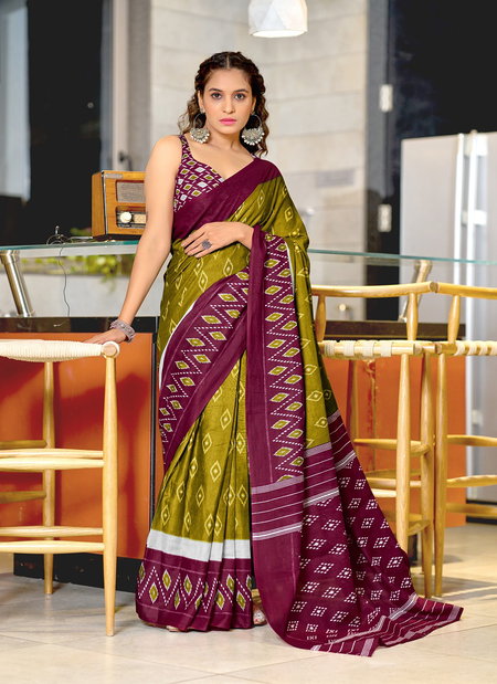 Tew Soft Pure Cotton Digital Printed Fancy Saree Wholesale Price In Surat